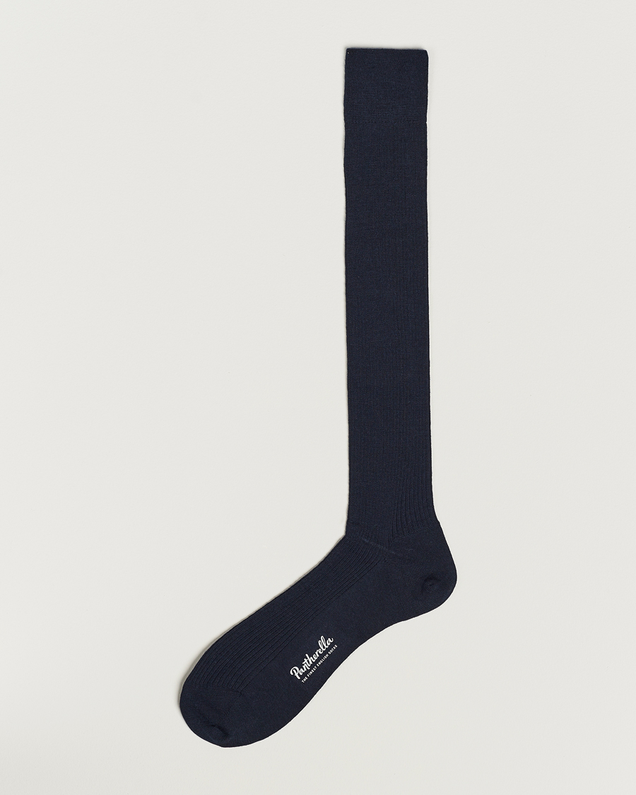 Uomini | Biancheria intima | Pantherella | Naish Long Merino/Nylon Sock Navy