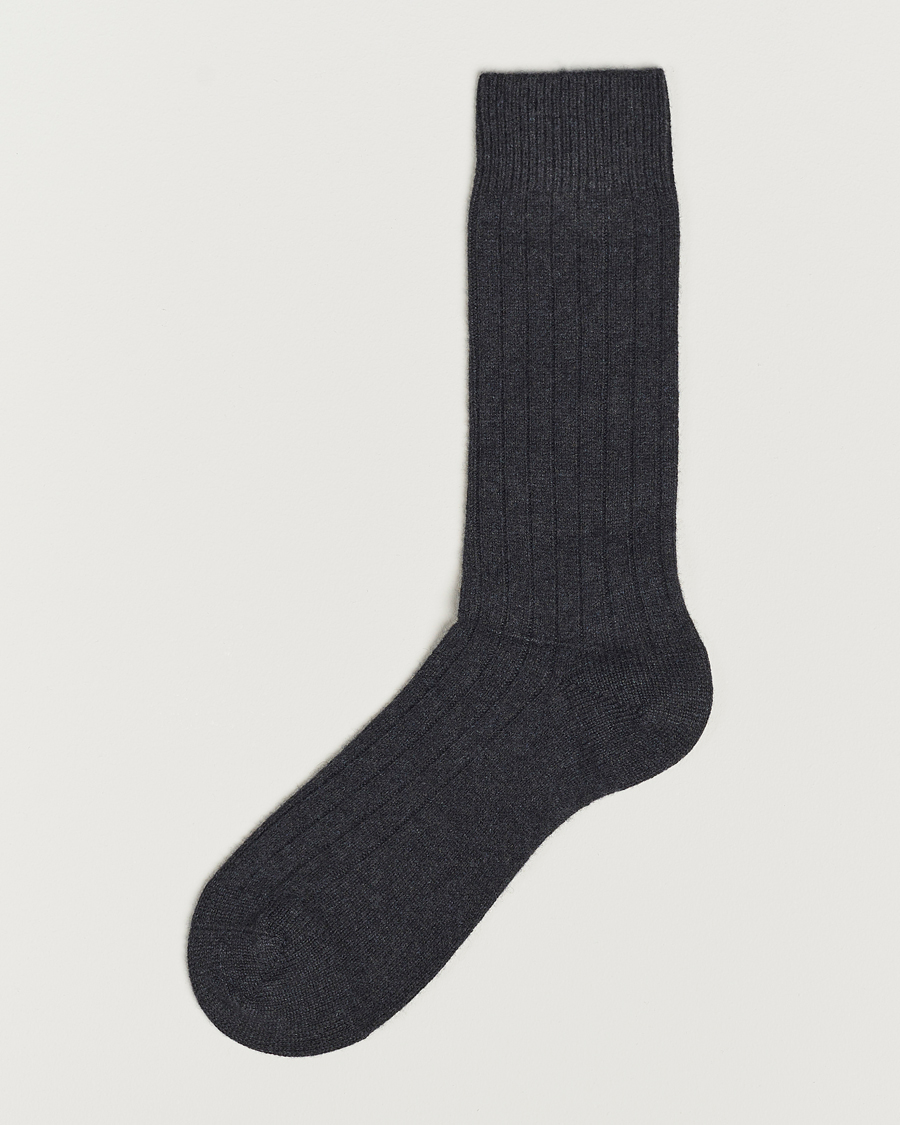 Uomini | Biancheria intima | Pantherella | Waddington Cashmere Sock Charcoal