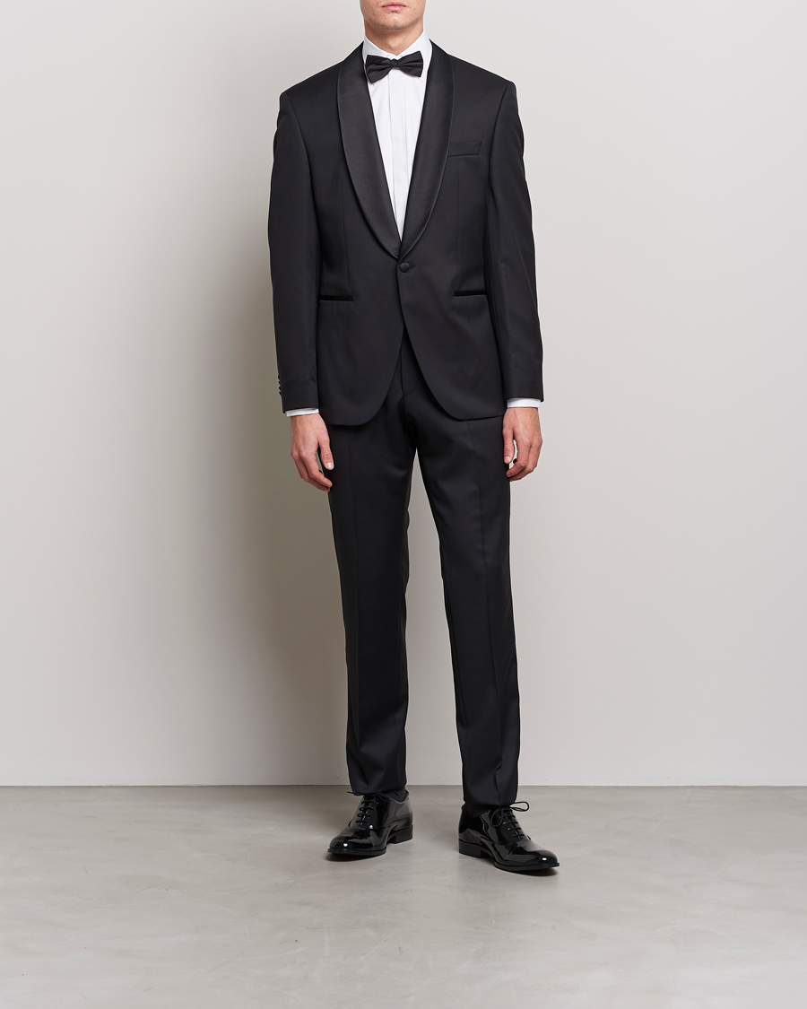 Uomini | Camicie | Stenströms | Slimline Smoking Shirt White