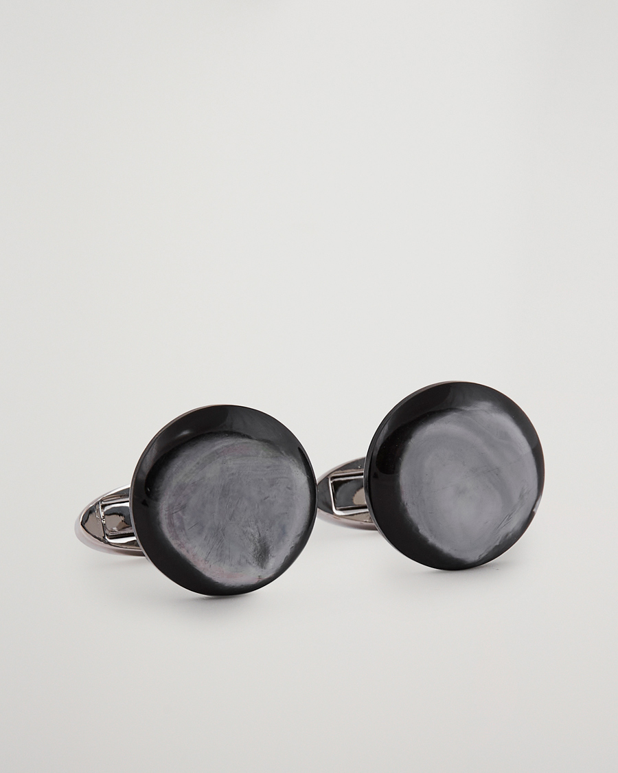 Uomini | Gemelli | Stenströms | Mother of Pearl Cufflink Grey