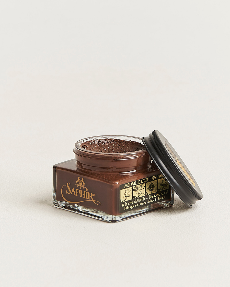 Uomini | Cura delle scarpe | Saphir Medaille d'Or | Creme Pommadier 1925 75 ml Medium Brown