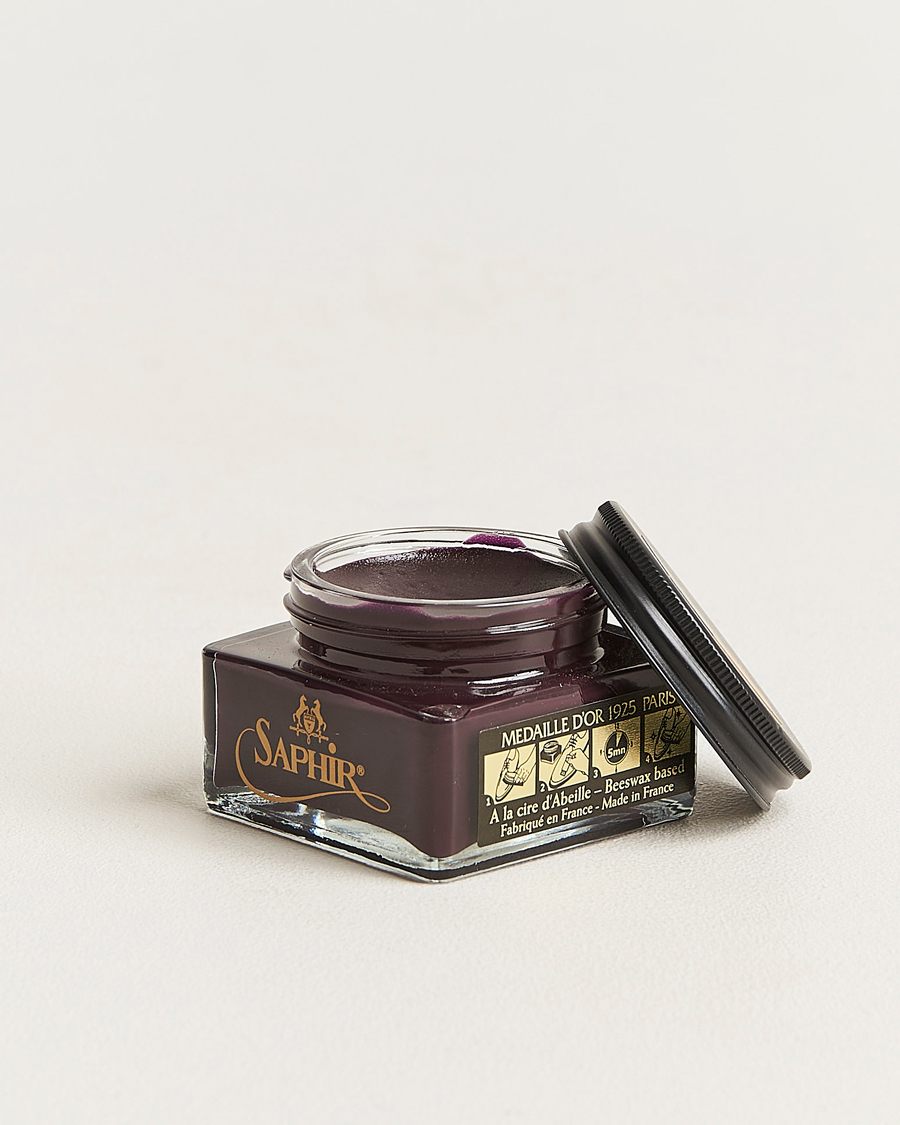 Uomini | Cura delle scarpe | Saphir Medaille d'Or | Creme Pommadier 1925 75 ml Burgundy
