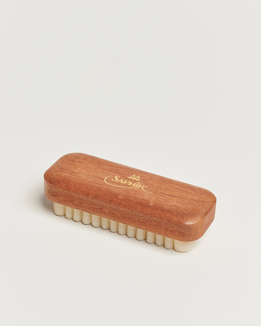 Uomini | Cura degli indumenti | Saphir Medaille d'Or | Crepe Suede Shoe Cleaning Brush Exotic Wood