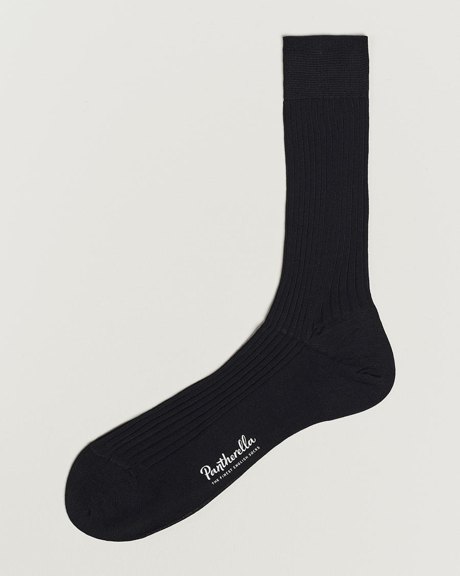 Uomini | Biancheria intima | Pantherella | Vale Cotton Socks Black