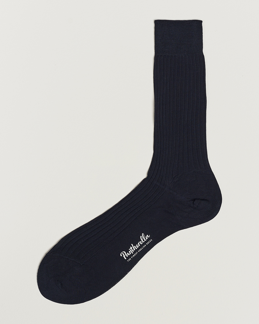 Uomini | Biancheria intima | Pantherella | Vale Cotton Socks Navy