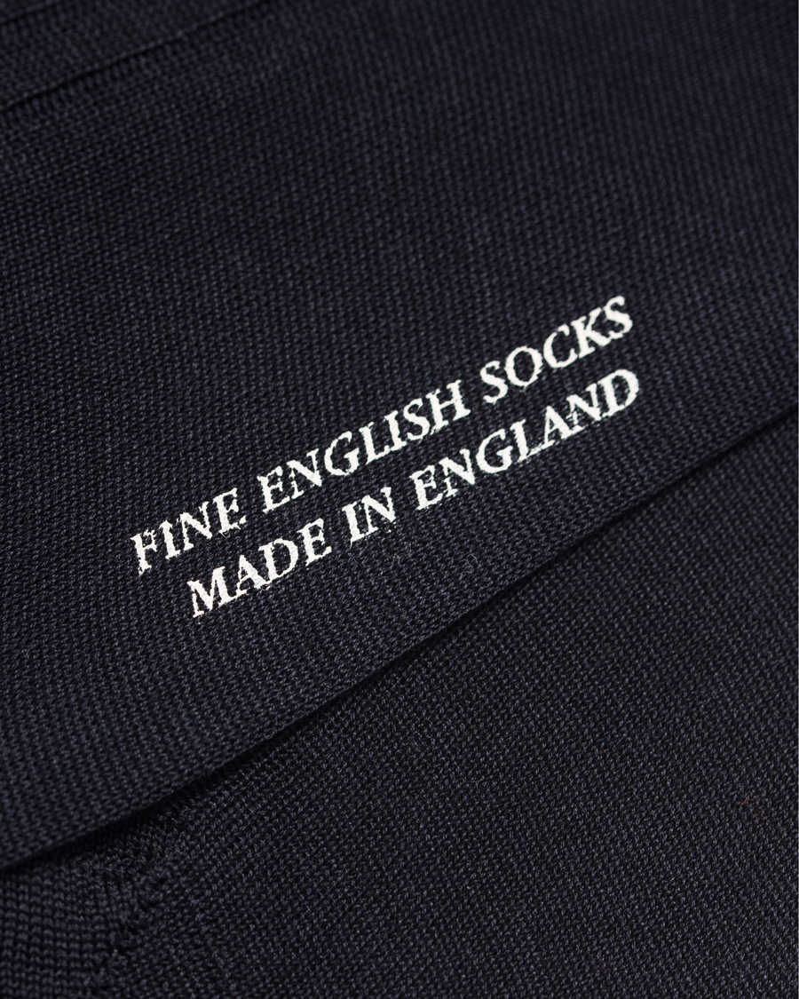 Uomini | Biancheria intima | Pantherella | Vale Cotton Socks Navy