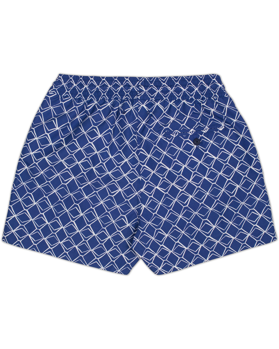 Uomini | Costumi da bagno | Frescobol Carioca | Short Sport Swim Trunk Colunas Print Navy/White