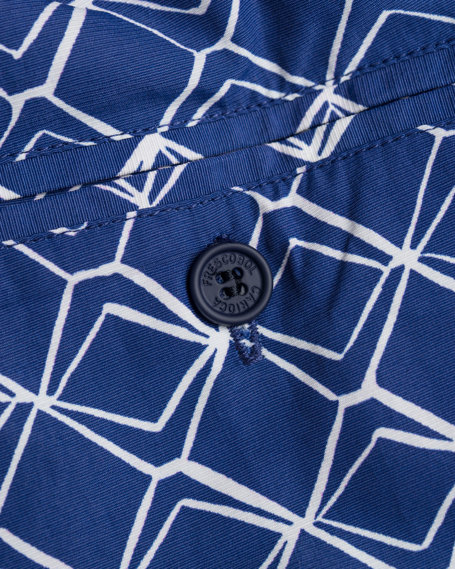 Uomini | Costumi da bagno | Frescobol Carioca | Short Sport Swim Trunk Colunas Print Navy/White