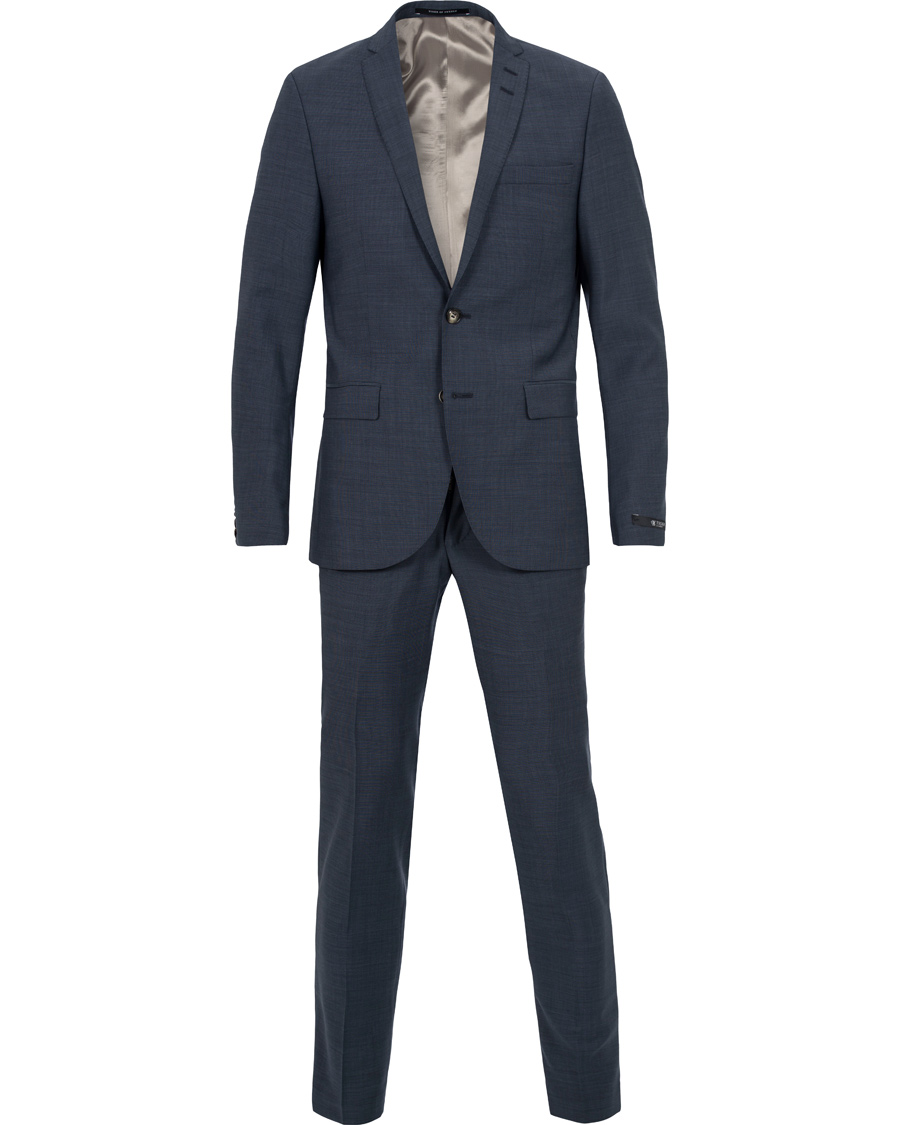 Uomini | Abiti | Tiger of Sweden | Harrie Wool Suit Medium Blue