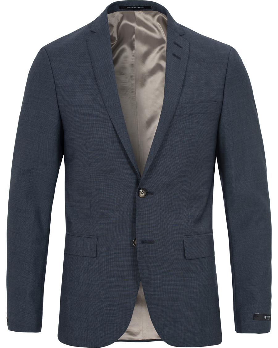 Uomini | Abiti | Tiger of Sweden | Harrie Wool Suit Medium Blue