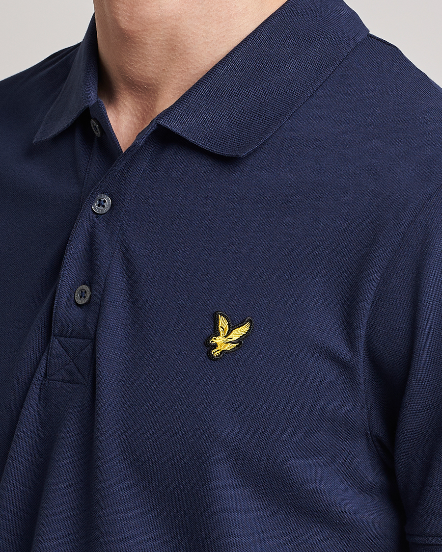 Uomini | Polo | Lyle & Scott | Plain Pique Polo Dark Navy