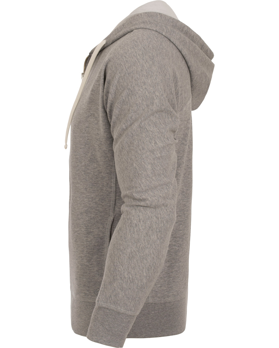 Uomini | Maglieria | GANT Diamond G | Full Zip Hoodie Light Grey Melange