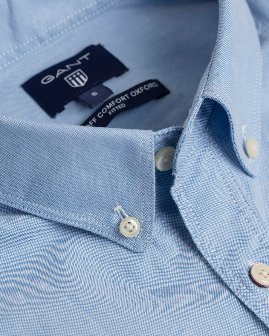 Uomini | Camicie | GANT | Stretch Oxford Fitted Body Shirt Sky Blue