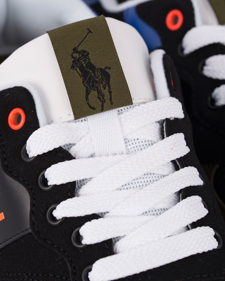 Uomini | Polo Sport Ralph Lauren Slaton RL Running Sneaker Black/Orange | Polo Sport Ralph Lauren | Slaton RL Running Sneaker Black/Orange