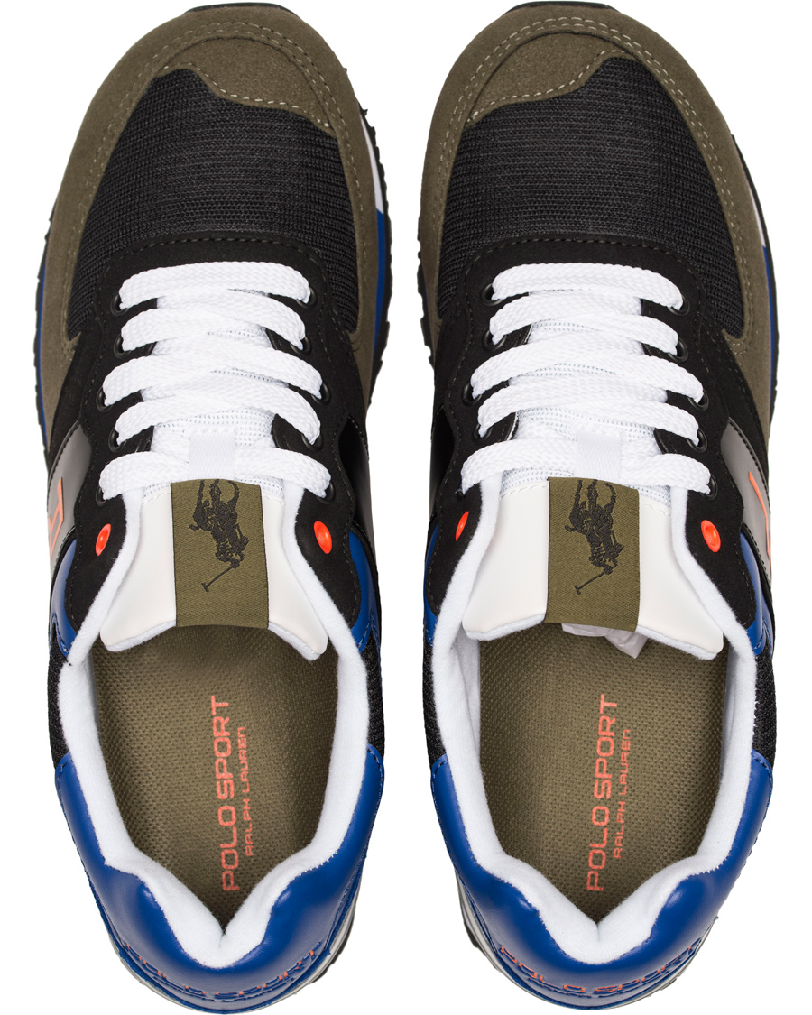 Uomini | Polo Sport Ralph Lauren Slaton RL Running Sneaker Black/Orange | Polo Sport Ralph Lauren | Slaton RL Running Sneaker Black/Orange