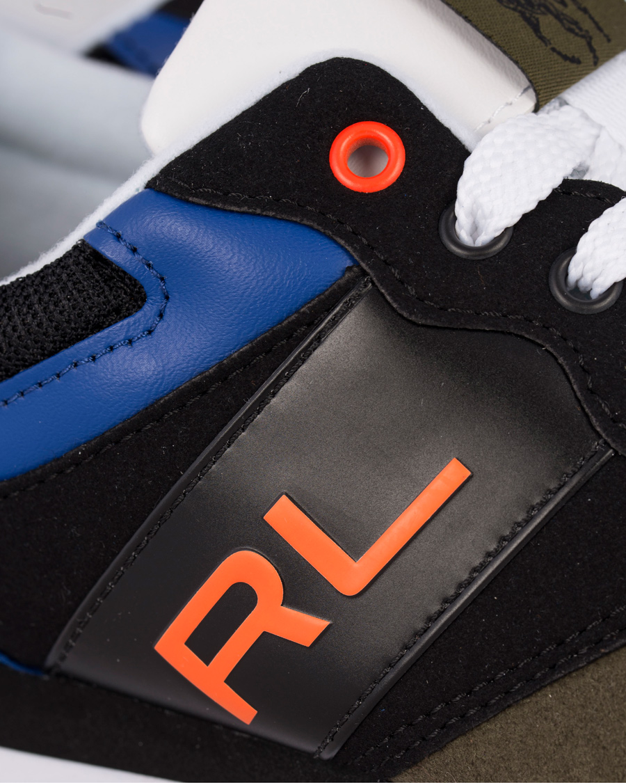 Uomini | Polo Sport Ralph Lauren Slaton RL Running Sneaker Black/Orange | Polo Sport Ralph Lauren | Slaton RL Running Sneaker Black/Orange