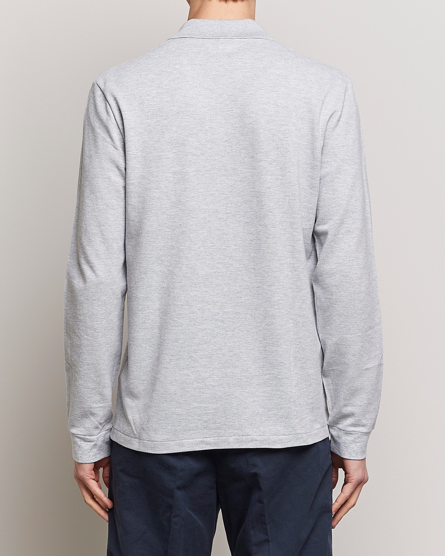 Uomini | Polo | Lacoste | Original Long Sleeve Polo Piké Silver Chine