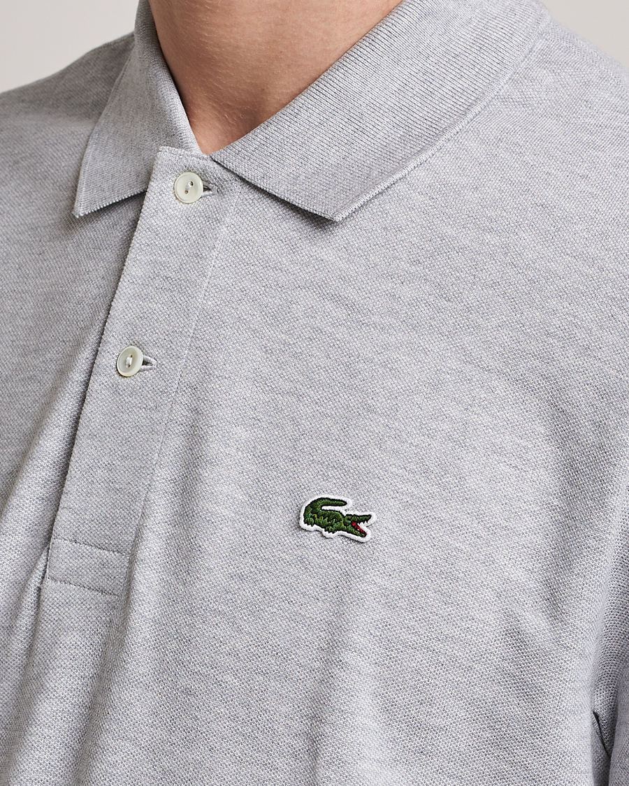 Uomini | Polo | Lacoste | Original Long Sleeve Polo Piké Silver Chine