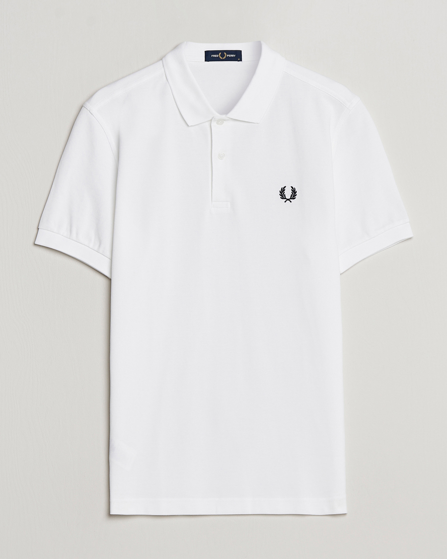 Uomini | Polo | Fred Perry | Plain Polo White