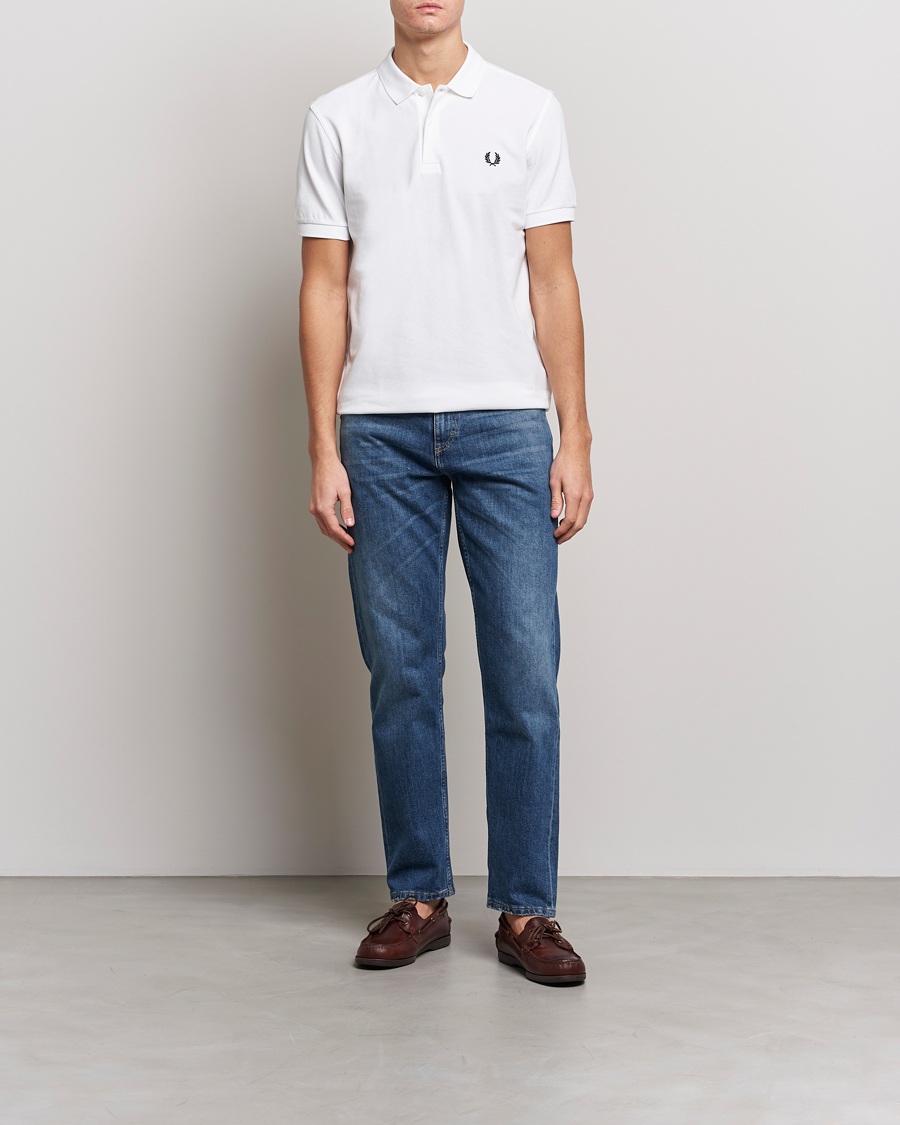 Uomini | Polo | Fred Perry | Plain Polo White