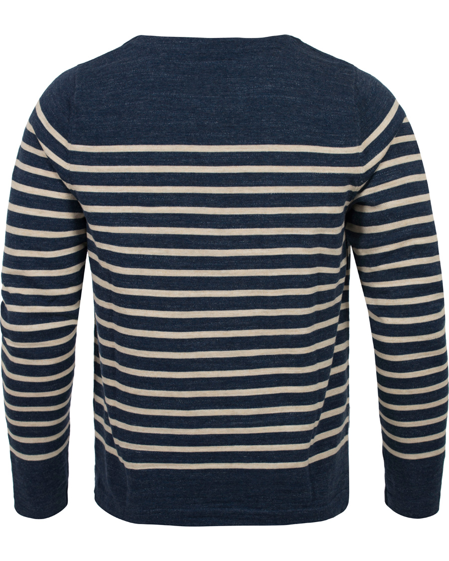 Uomini | Maglieria | Morris | Nantes Stripe Knit Blue