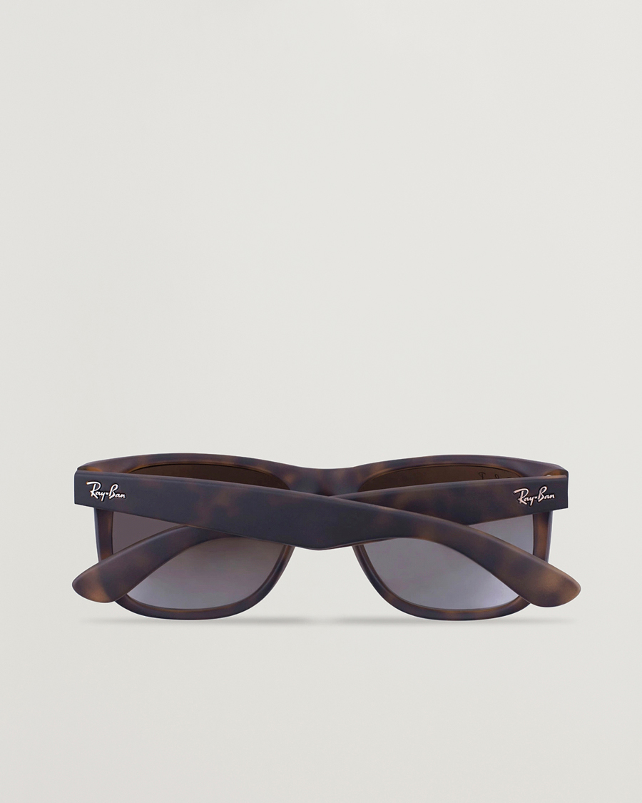 Uomini | Occhiali da sole | Ray-Ban | 0RB4165 Justin Polarized Wayfarer Sunglasses Havana/Brown