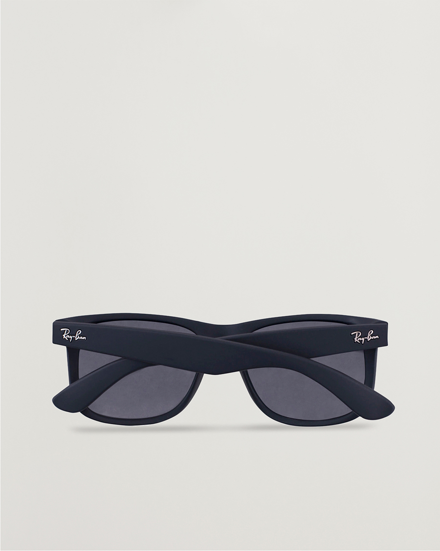 Uomini | Occhiali da sole | Ray-Ban | 0RB4165 Justin Polarized Wayfarer Sunglasses Black/Grey