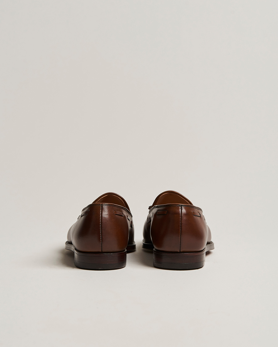 Uomini | Mocassini | Crockett & Jones | Cavendish Tassel Loafer Dark Brown Calf