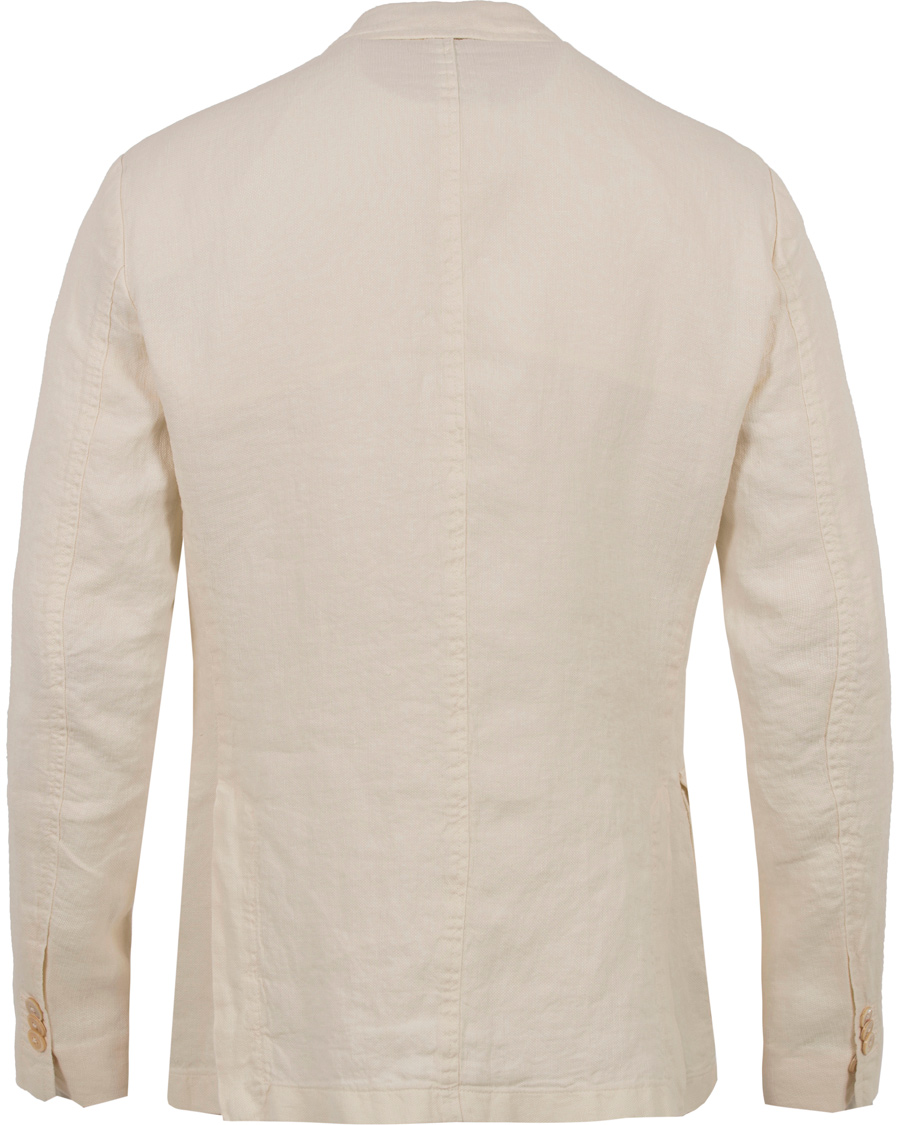 Uomini | Blazers | Stenströms | Garment Dyed Linen Blazer Nature