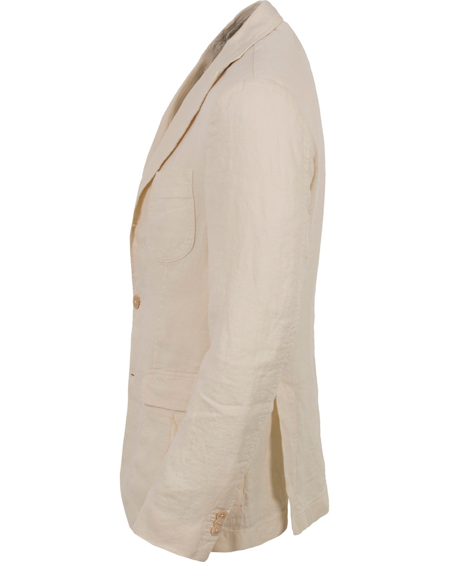 Uomini | Blazers | Stenströms | Garment Dyed Linen Blazer Nature