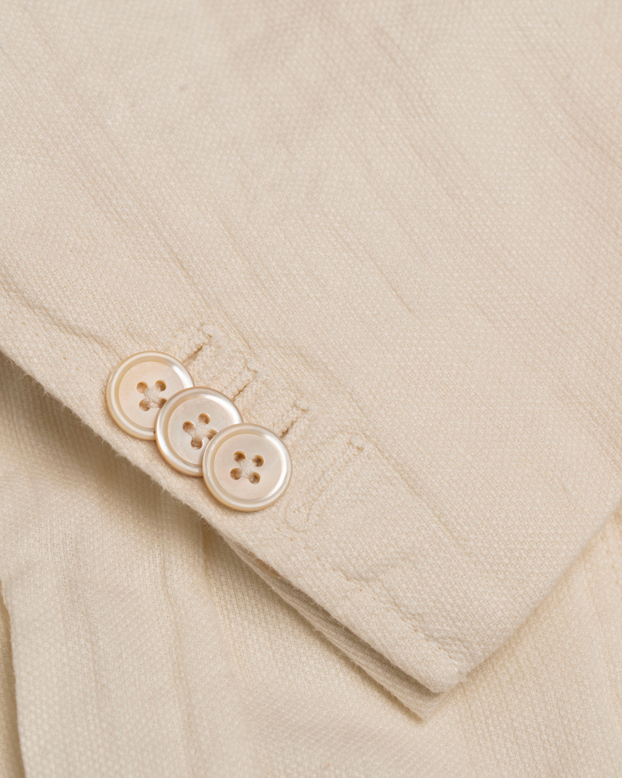 Uomini | Blazers | Stenströms | Garment Dyed Linen Blazer Nature