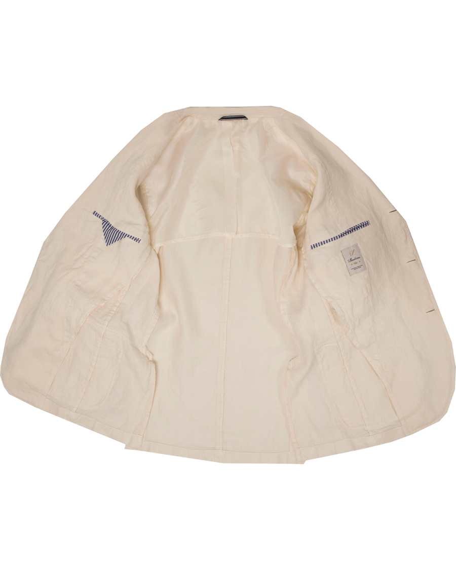 Uomini | Blazers | Stenströms | Garment Dyed Linen Blazer Nature