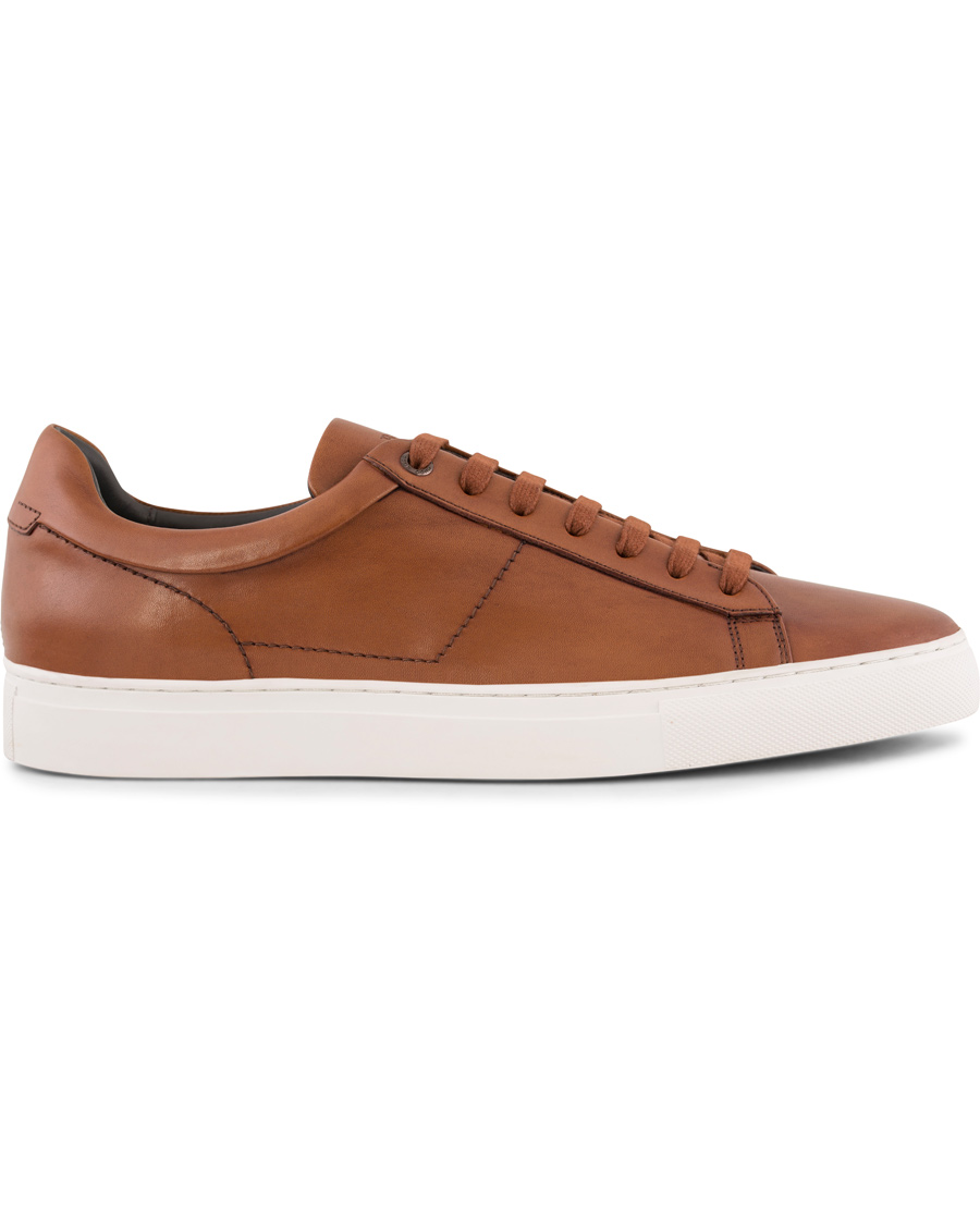 Uomini | BOSS Timaker Leather Sneaker Cognac | BOSS BLACK | BOSS Timaker Leather Sneaker Cognac