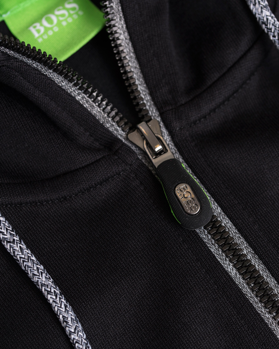 Uomini | Maglieria | BOSS GREEN | BOSS Athleisure Saggy Full Zip Hoodie Black 