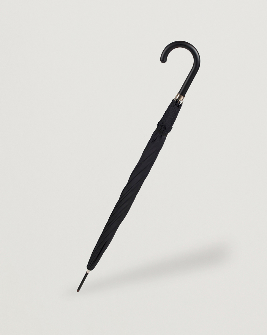 Uomini | Ombrelli | Fox Umbrellas | Hardwood Automatic Umbrella Black