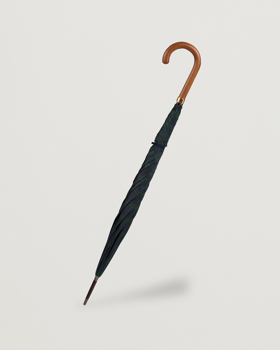 Uomini | Ombrelli | Fox Umbrellas | Hardwood Umbrella Blackwatch Tartan