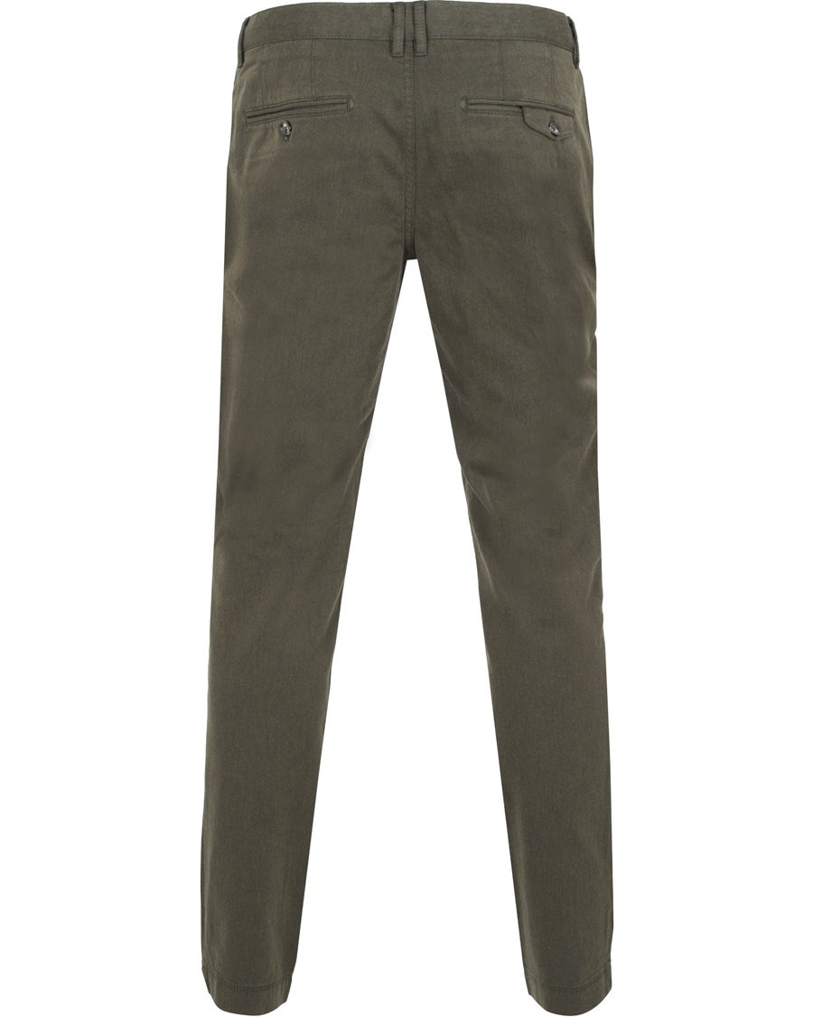 Uomini | Pantaloni | J.Lindeberg | Chaze Flannel Twill Chino Maori Green