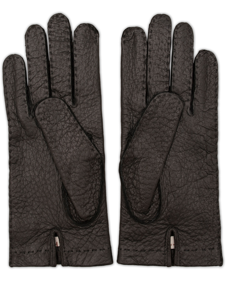 Uomini | Hestra Peccary Handsewn Unlined Glove Black | Hestra | Peccary Handsewn Unlined Glove Black