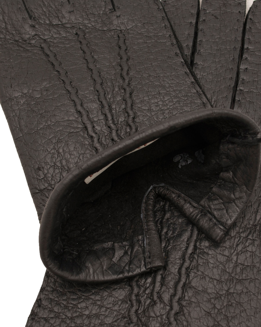 Uomini | Hestra Peccary Handsewn Unlined Glove Black | Hestra | Peccary Handsewn Unlined Glove Black