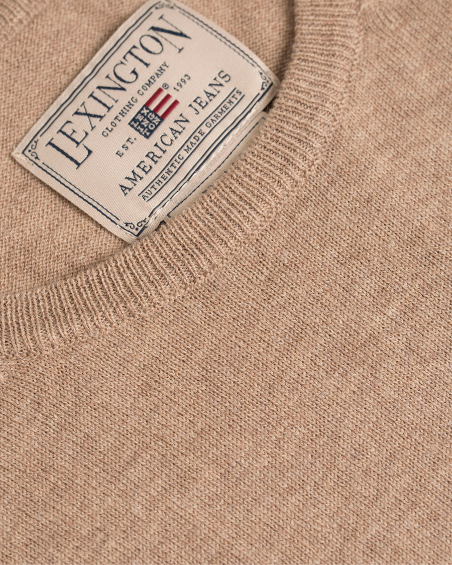 Uomini | Maglieria | Lexington | Jeff Crewneck Sweater Silver Mink Beige