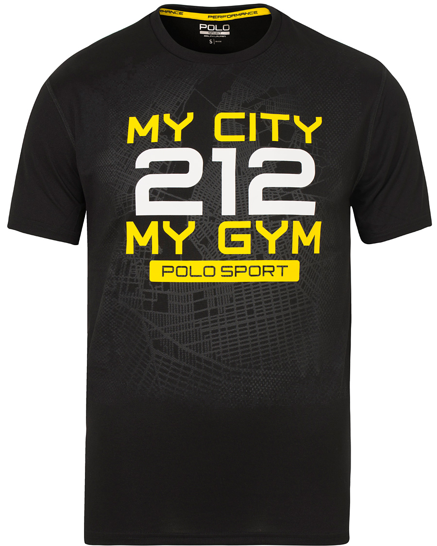 Uomini | T-shirt | Polo Sport Ralph Lauren | Crew Neck 212 Gym Tee Polo Black