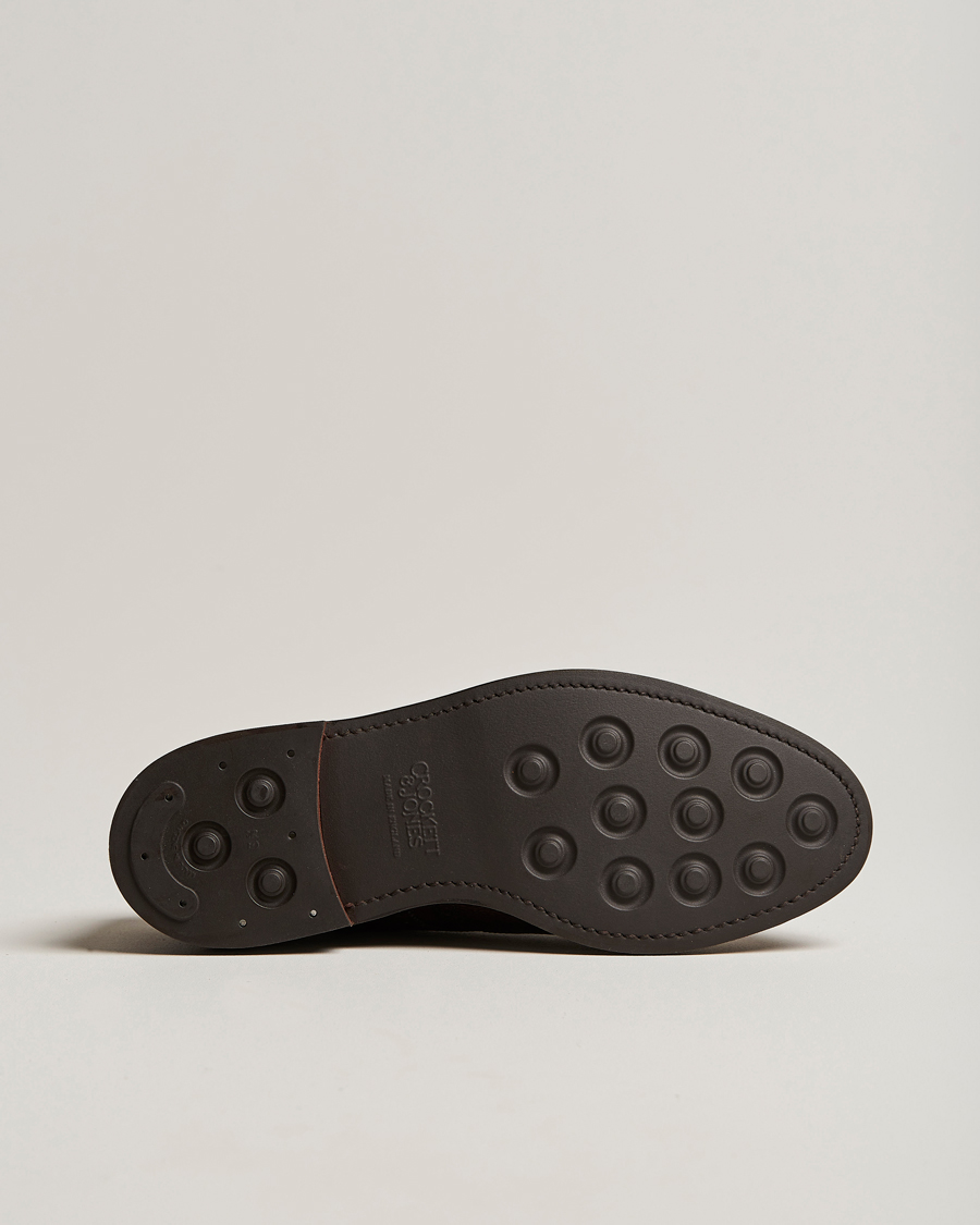 Uomini | Brogues | Crockett & Jones | Pembroke Derbys Dark Brown Grained Calf