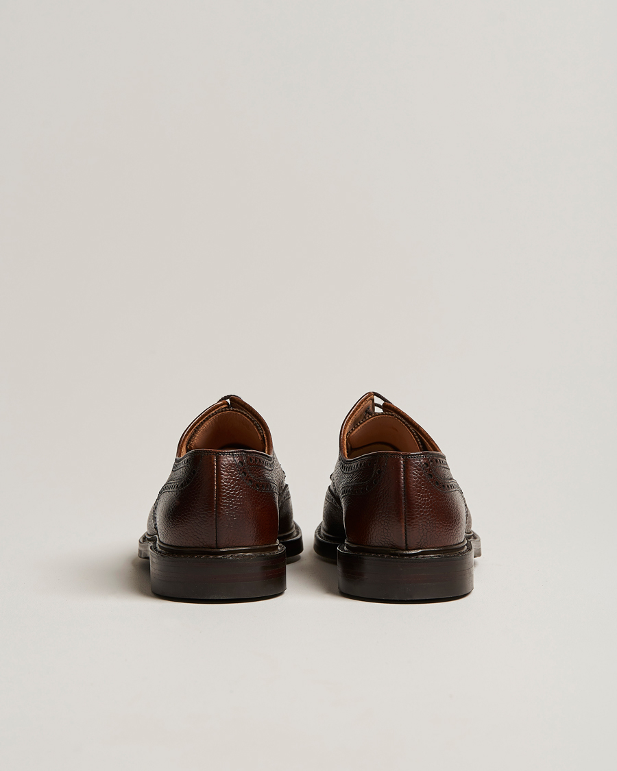Uomini | Brogues | Crockett & Jones | Pembroke Derbys Dark Brown Grained Calf