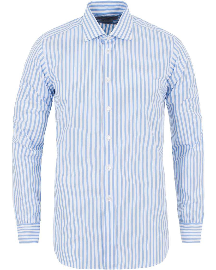 Uomini | Camicie | Turnbull & Asser | Slim Fit Bengal Stripe Shirt Light Blue