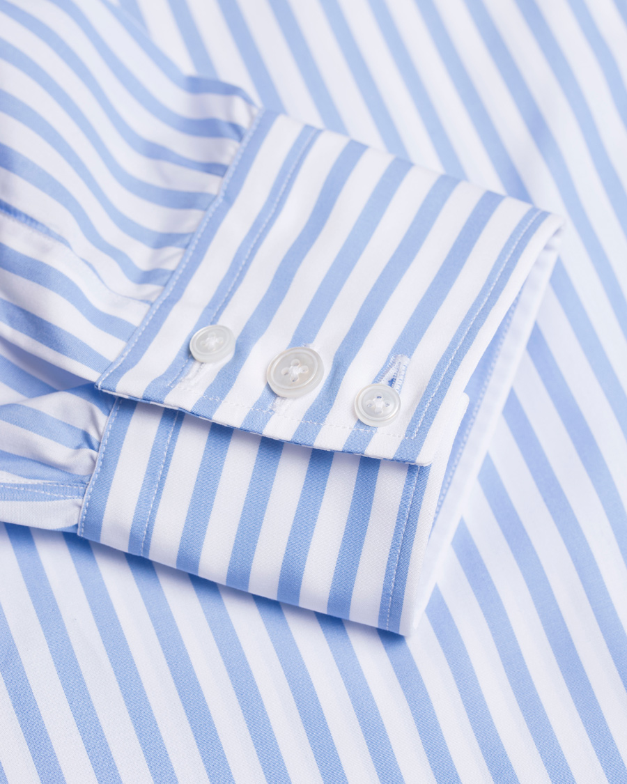 Uomini | Camicie | Turnbull & Asser | Slim Fit Bengal Stripe Shirt Light Blue