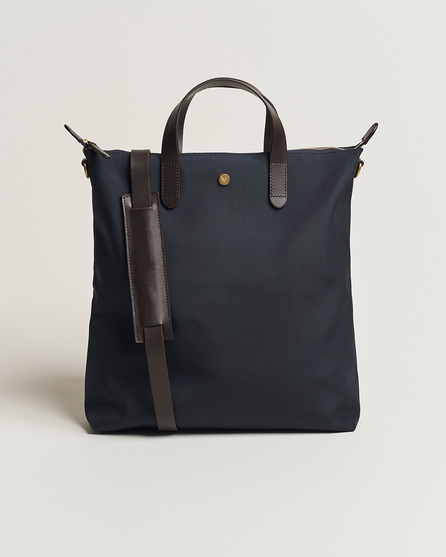 Uomini | Borse | Mismo | M/S Canvas Shopper Navy/Dark Brown