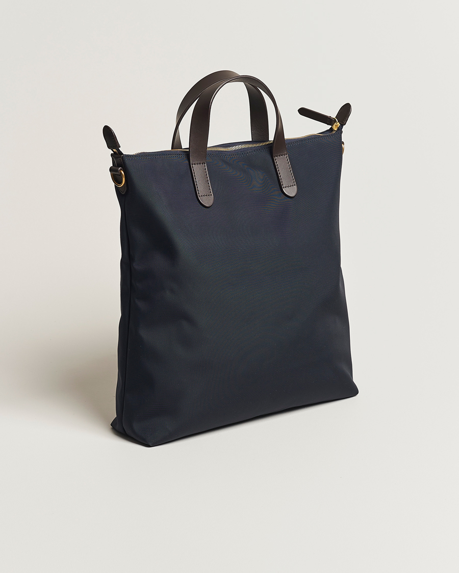 Uomini | Borse | Mismo | M/S Canvas Shopper Navy/Dark Brown