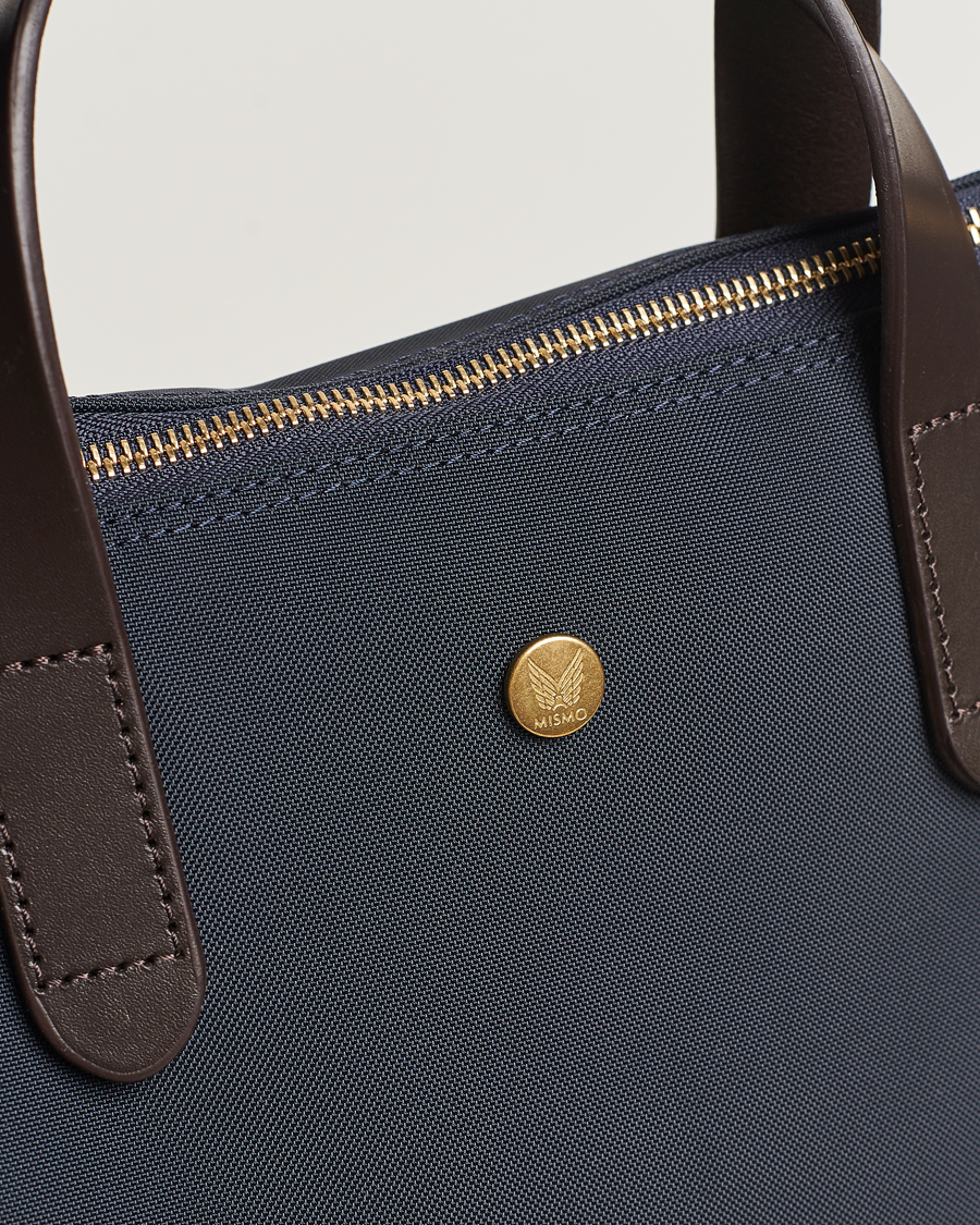 Uomini | Borse | Mismo | M/S Canvas Shopper Navy/Dark Brown