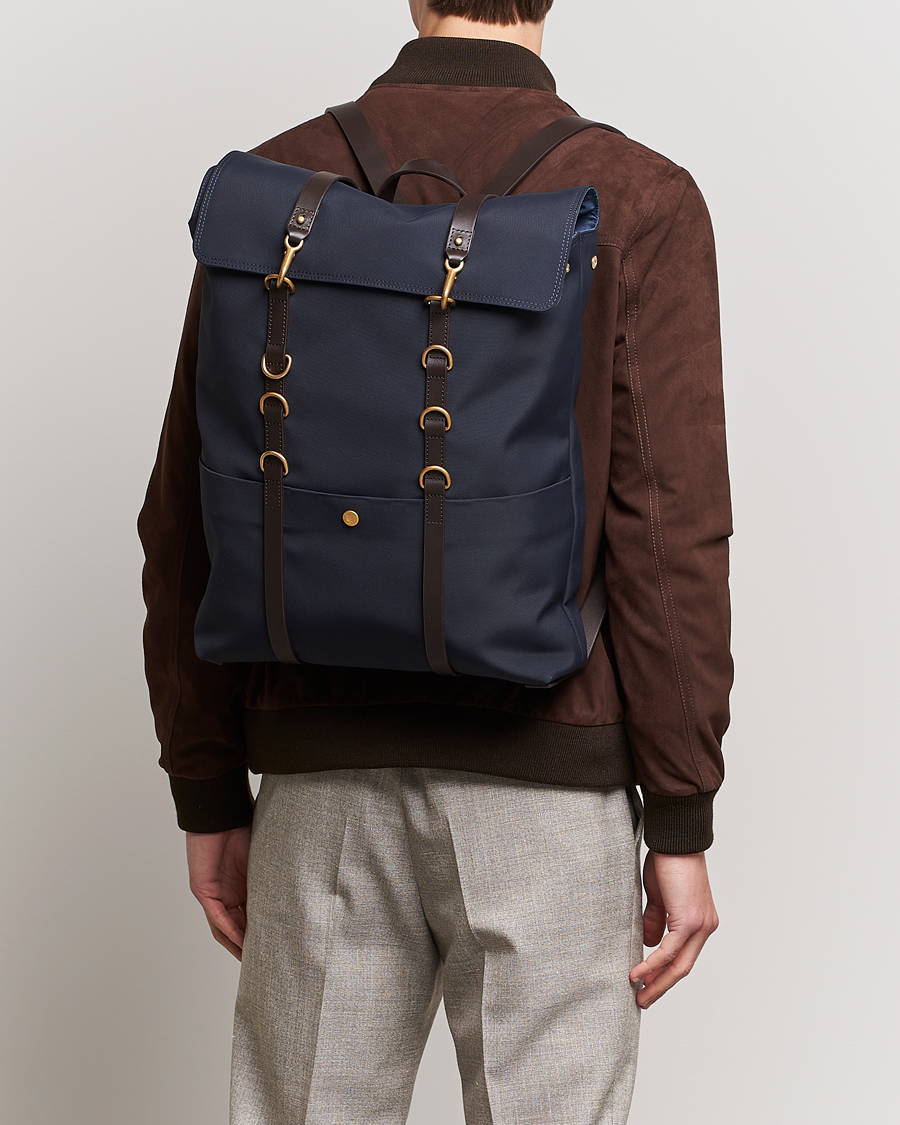Uomini | Borse | Mismo | MismoM/S Nylon BackpackNavy/Dark Brown
