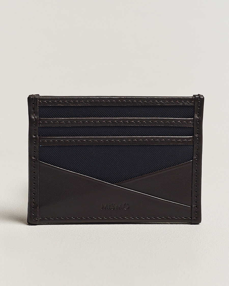 Uomini | Portafogli | Mismo | M/S Cardholder Navy/Dark Brown